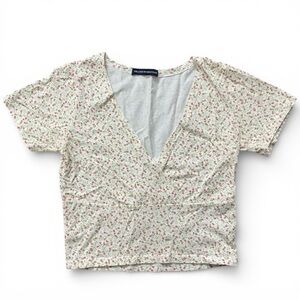 Brandy Melville floral crop top